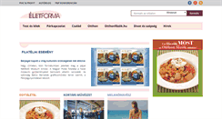 Desktop Screenshot of eletforma.hu